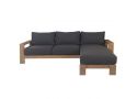 3 Seater Outdoor Sofa with Chaise in Fabric - Bow