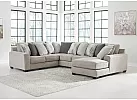 Kenedy 6 Seater Modular Fabric Lounge Suite with Chaise