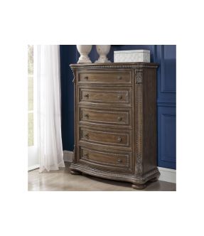 Uki Wooden Chest of Drawer with 5 Drawers