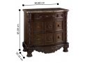 Hobsons Wooden Bedside Table 3 Drawers