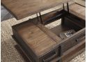 Kanban Lift Top Wooden Rectangular Coffee Table 