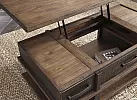 Kanban Lift Top Wooden Rectangular Coffee Table 