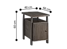 Tambo Square Wooden Side Table