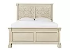 Watsonia Wooden Farmhouse Queen Bed with 2 Bed Side Table