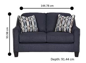 Baromi Fabric 2 Seater Sofa with Nail head