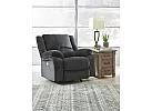 Nalpa 1 seater American Made Manual Recliner Black Fabric Armchair with Rocking Motion