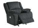 Nalpa American Made Power Recliner Fabric Lounge Set ( Armchair + 2 Seater + 3 Seater) - Black