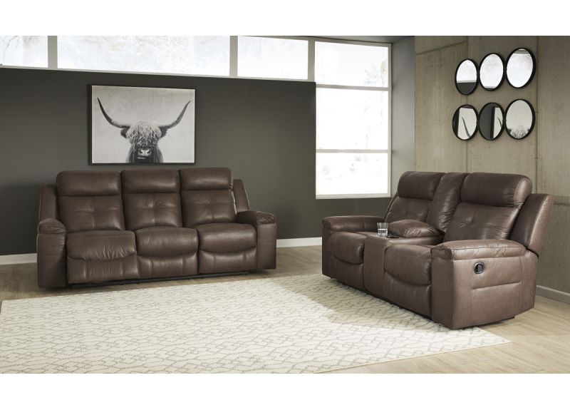 Nathan Faux Leather Rocking Recliner Armchair