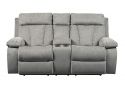 Tansey 2 Seater Fabric Electric Reclining Sofa with Console