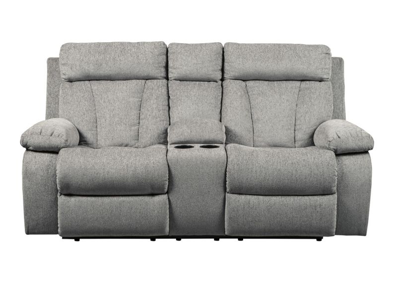 Tansey 2 Seater Fabric Manual Recliner Sofa with Console