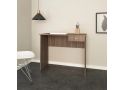 Brown Oak Wooden Home Office Desk 90cm with drawer - Laceby