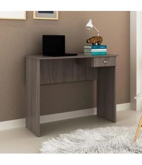Brown Oak Wooden Home Office Desk 90cm - Laceby