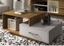 Rectangular Wooden Modern Coffee table with Drawer - Caffey