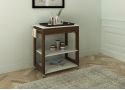 Wooden Kitchen Cart/Island with Shelves - Cambra