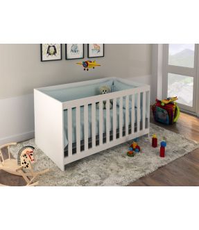 White Wooden Baby cot - Olary