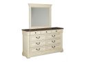 Watsonia Wooden Dresser with 9 Drawers and Mirror