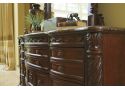 Hobsons Wooden Dresser with 9 Drawers and Mirror