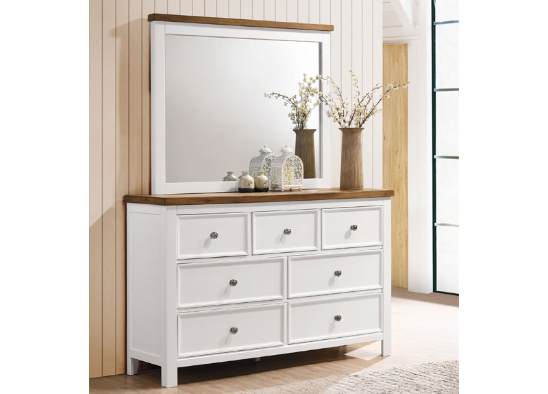 Merri Wooden Dresser with Mirror