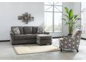 Preston 3 Seater Sofa Bed Fabric Lounge Suite with Chaise