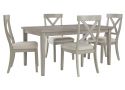 Hobban Wooden Rectangular Dining Table with 4 Dining Chairs