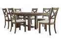 Starling Rectangular Extendable (4 to 6 Seaters) Dining Table Set with 6 Dining Chair