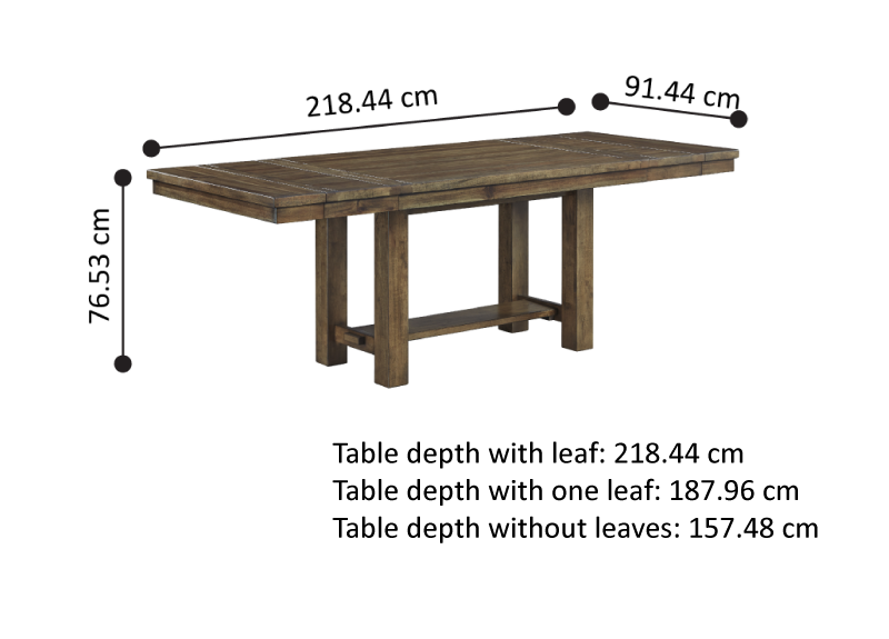 Starling Wooden Extension Rectangular Dining Table (4 to 8 Seaters)