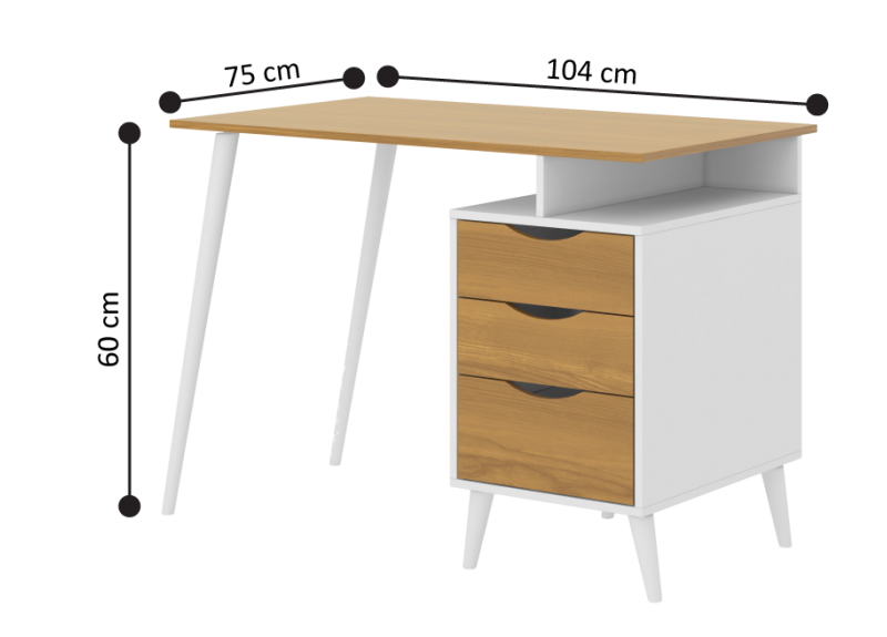 Sabines Wooden Home Office Desk