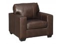 Genuine Leather Armchair 1 Seater Brown Sofa - Coburg