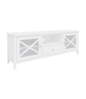 White Entertainment Unit for 85 inch TV - Bickley