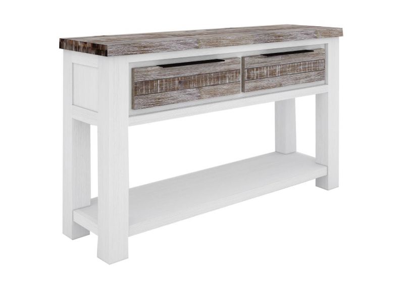 Wooden White Console Table with 2 Drawers - Sunbury