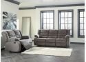 Yonkers Grey 3 Seater Fabric Reclining Sofa 