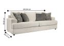 Wilsons Fabric 3 Seater Sofabed