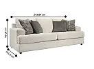 Wilsons Fabric 3 Seater Sofabed