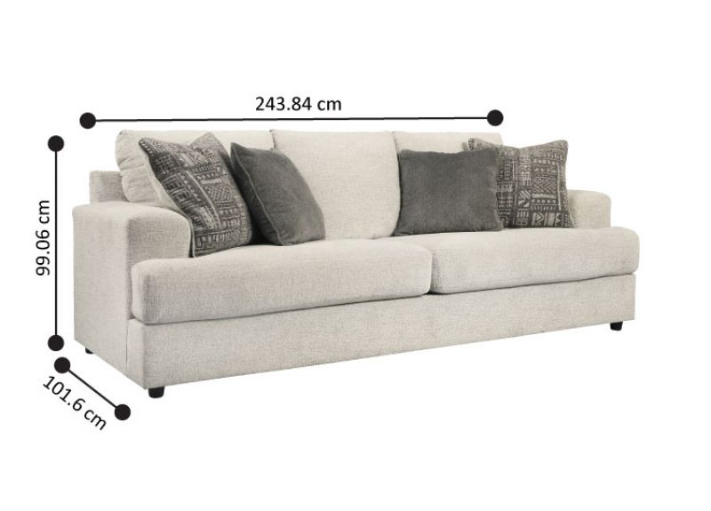 Wilsons 3 Seater Fabric Sofa