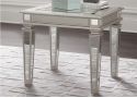 Cheltenham Square Wooden Side Table with Mirrored Glass Top