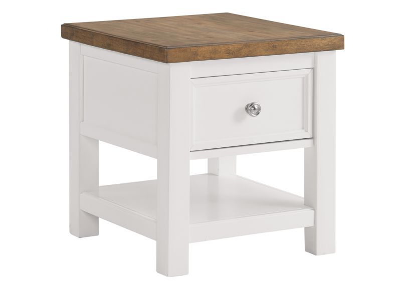 Merri Wooden Side Table with Drawer