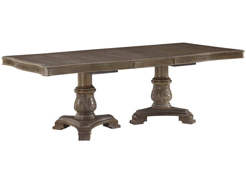 Uki Wooden Extensible Rectangular Dining Table 