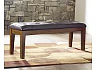 Natasia Faux Leather Upholstered Dining Bench