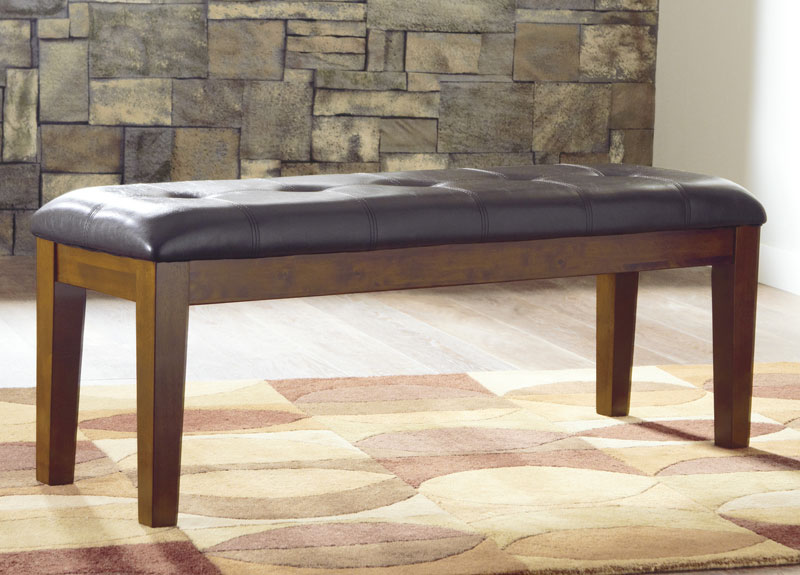 Natasia Faux Leather Upholstered Dining Bench