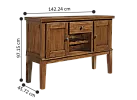 Natasia Wooden Accent Cabinet with Wine Rack