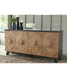 Adelong Wooden Accent Cabinet with 4 Doors