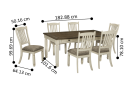 Watsonia Rectangular Dining Table Set with 6 Chairs