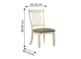 Watsonia Fabric Upholstered Wooden 6 Dining Chair