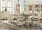 Fabric Upholstered Wooden White Dining Chair - Watsonia