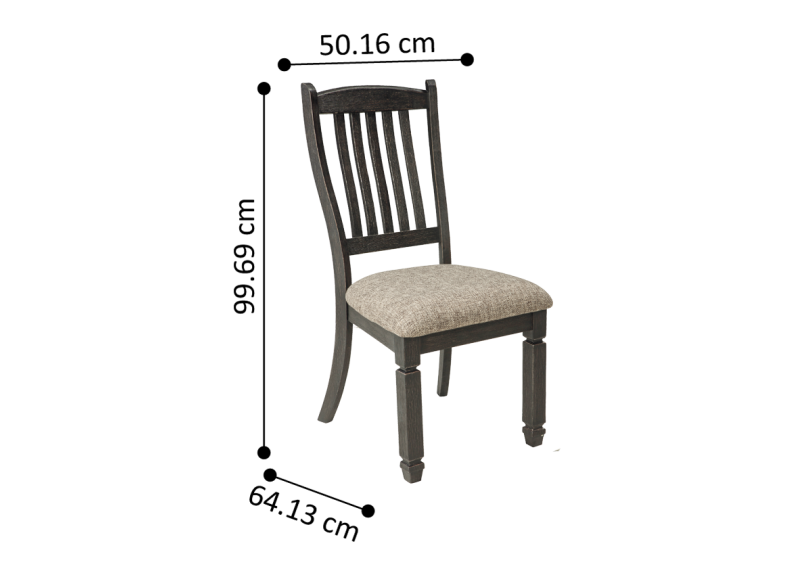 Tracy Fabric Upholstered Wooden 6 Dining Chair