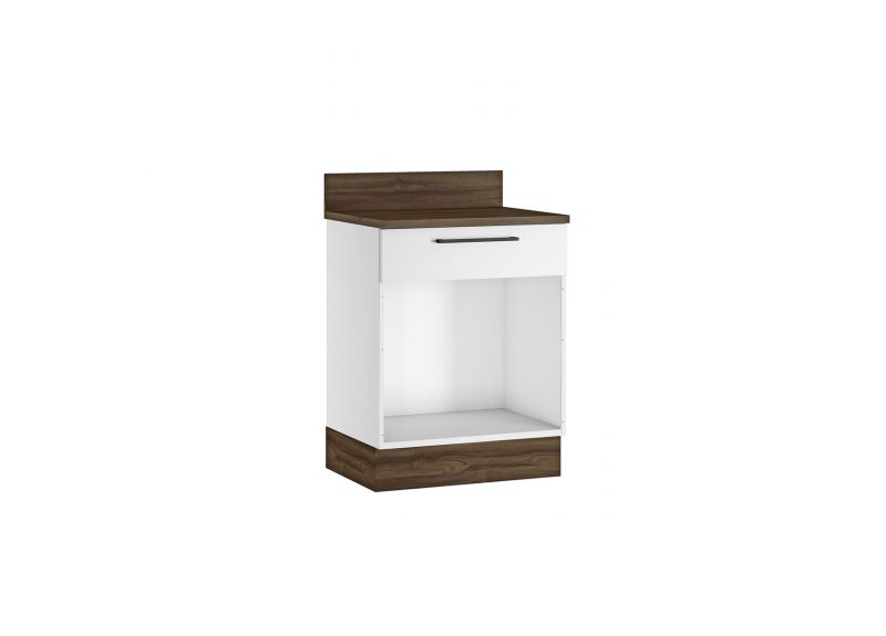 Steel base kitchen cabinet/cupboard with countertop/  drawer & door - Exclusive White Flat Pack DIY