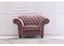 St Kilda Chesterfield Style Fabric Armchair 