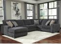 Jackson 6 Seater Modular Fabric Lounge Suite with Chaise
