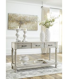 Charlotte Wooden Console Table with Storage 3 Drawers