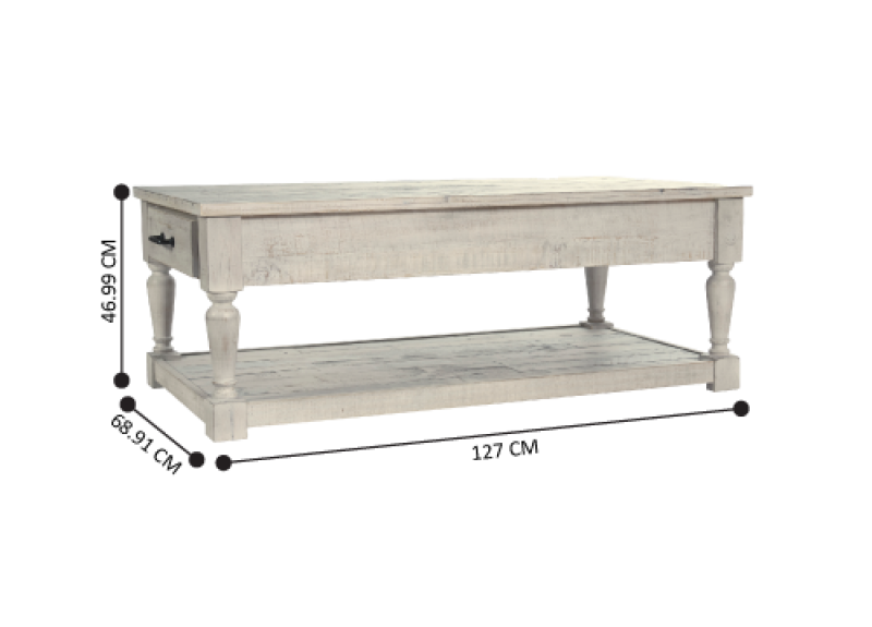 Charlotte Wooden Coffee Table with Storage Drawer